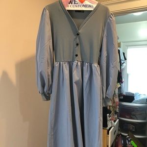 Long blue dress